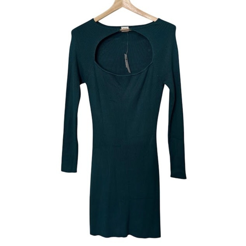 New w/ Tags Abercrombie & Fitch Green Long Sleeve Sweater Peak a Booβ Dress XL